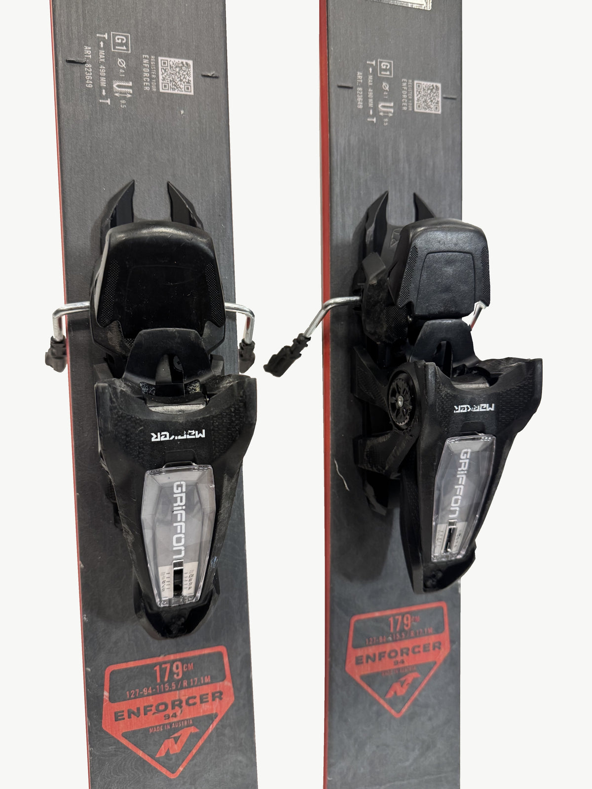Nordica Enforcer 94 179 cm 2022/23, demopar AH-DEMO-EN94-179-004 – Marker Griffon � bindningar