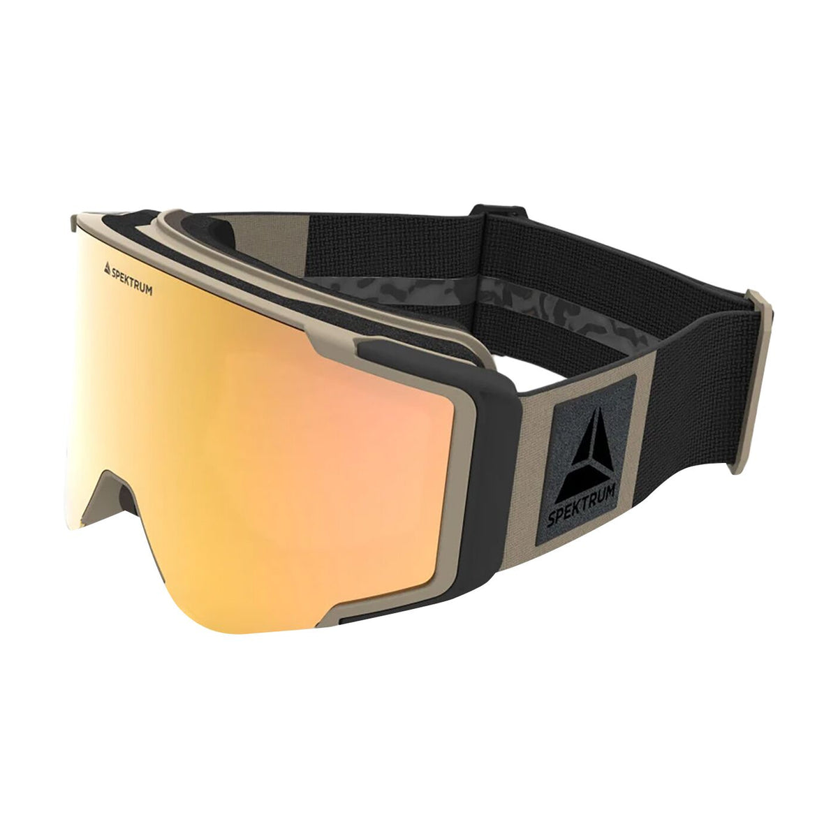 Spektrum Östra Bio Premium – skidglasögon Sand med Sonar Rose Gold-lins