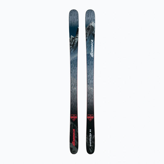 Nordica Enforcer 88 Flat – Helpar ovansida, blå/grå grafik, utan bindning