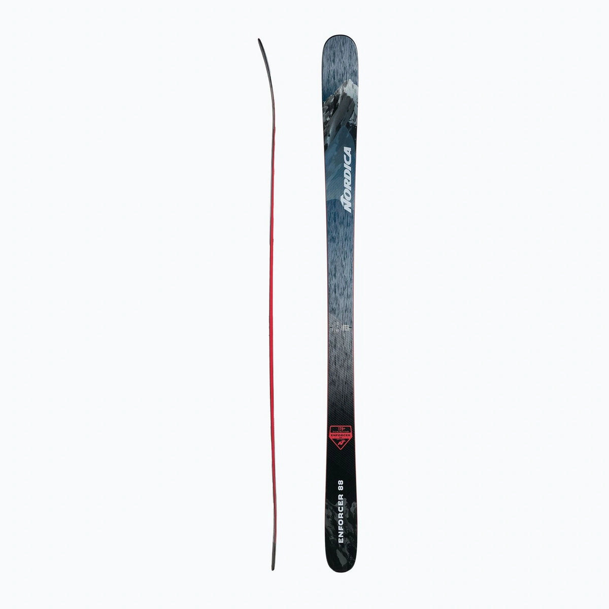 Nordica Enforcer 88 Flat – Sidoprofil och ovansida, utan bindning