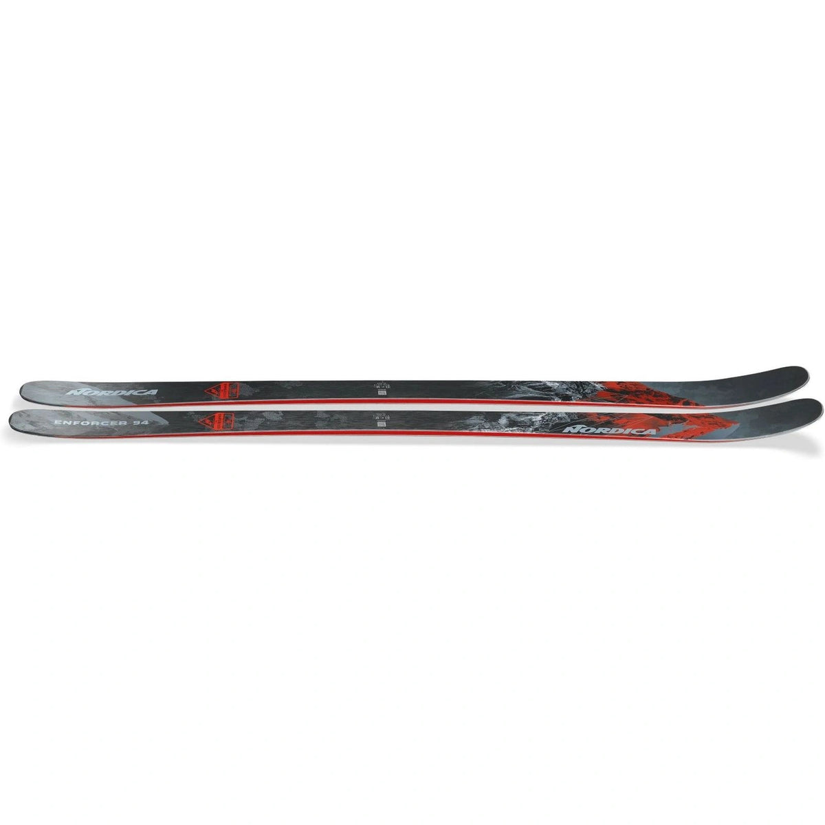 Nordica Enforcer 94 Flat – Sidoprofil i sned vinkel