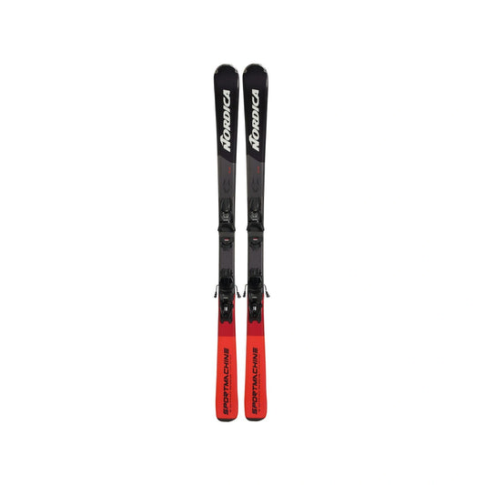Nordica Sportmachine 73 SP – Helpar ovansida med bindning, svart/röd grafik