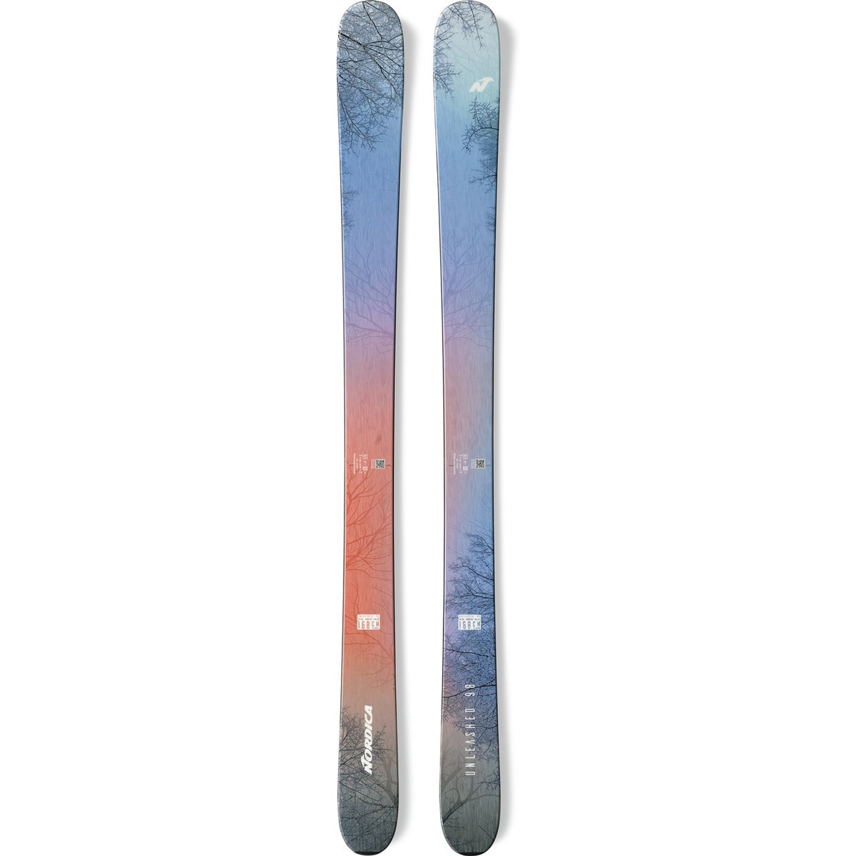 Nordica Unleashed 98 Purple Ice/Orange 2023/24 – produktbild 1, utan bindning