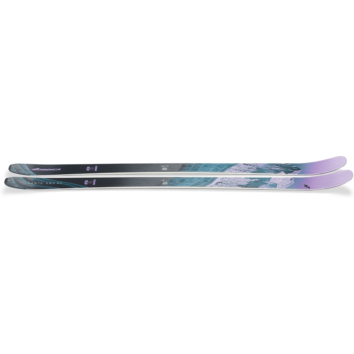 Nordica Santa Ana 92 Aqua/Violet 2024/25 – produktbild 3, utan bindning