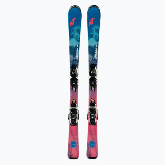Nordica Team J FDT Blue/White med Marker 4.5 – hela paret, representativ modellbild