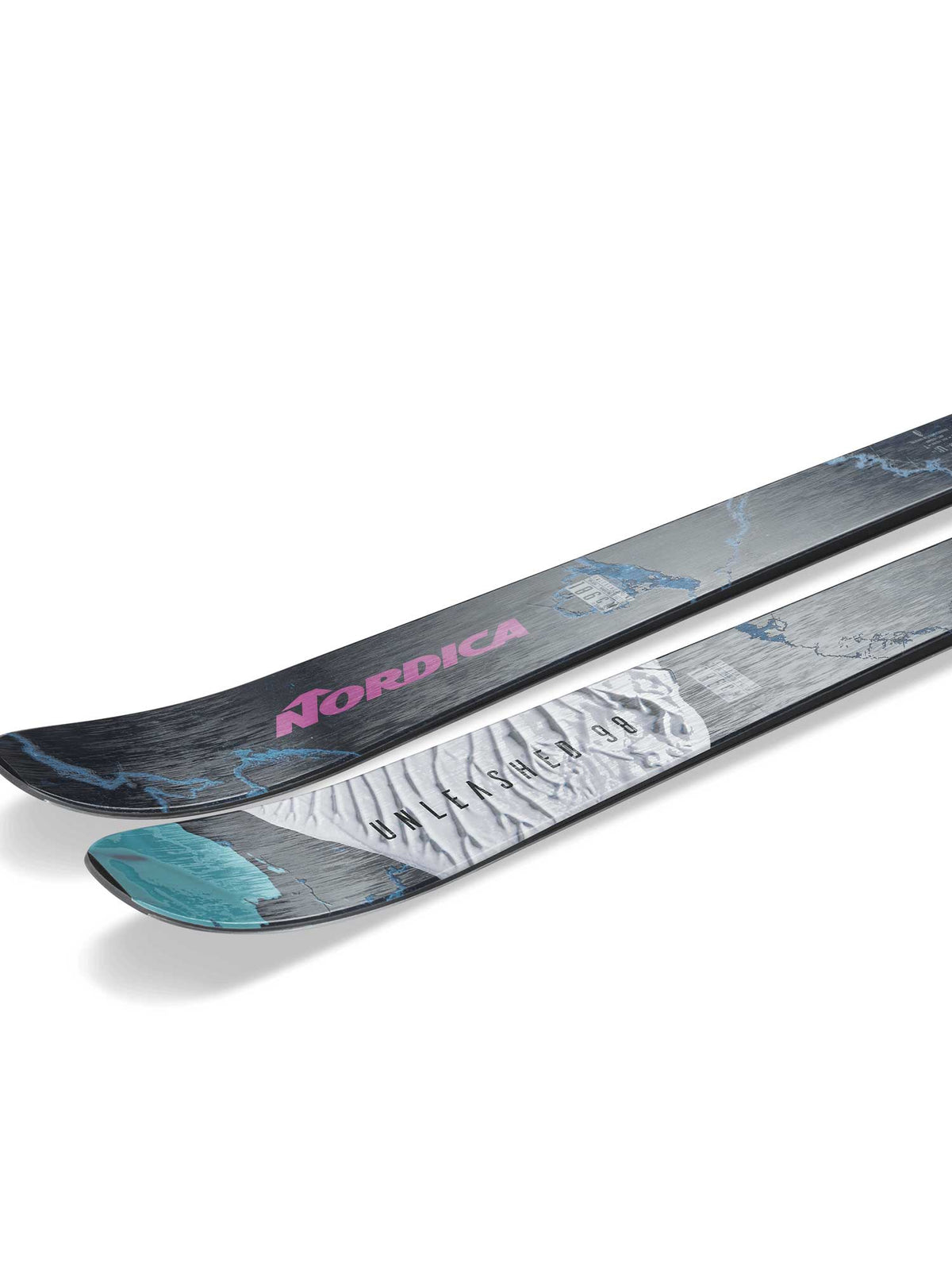 Nordica Unleashed 98 Blue/Water/Purple 2024/25 – produktbild 3, utan bindning